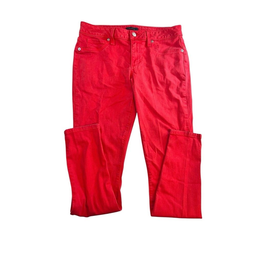 Bebe Women's Red Denim Skinny Jeans - Size 30
